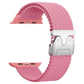   Beline szőtt nylon ejtőernyő szíj Apple Watch 38/40/41mm készülékhez, rózsaszín