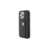 Ferrari FEHCP15LGSPSIK iPhone 15 Pro6.1 készülékhez keménytok Grip Stand Metal Logo fekete