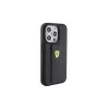 Ferrari FEHCP15LGSPSIK iPhone 15 Pro6.1 készülékhez keménytok Grip Stand Metal Logo fekete