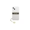 Guess GUHCP13SKB4GBR iPhone 13 mini 5,4" készülékhez átlátszó kemény tok 4G barna Strap Charm