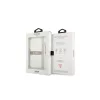 Guess GUHCP13SKB4GBR iPhone 13 mini 5,4" készülékhez átlátszó kemény tok 4G barna Strap Charm