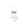 Guess GUHCP13SKB4GGR iPhone 13 mini készülékhez átlátszó 4G keménytok pántdísz szürke
