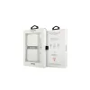 Guess GUHCP13SKB4GGR iPhone 13 mini készülékhez átlátszó 4G keménytok pántdísz szürke