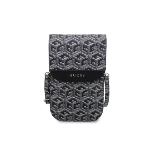Guess kézitáska GUWBHGCFSEK GCube Stripe fekete