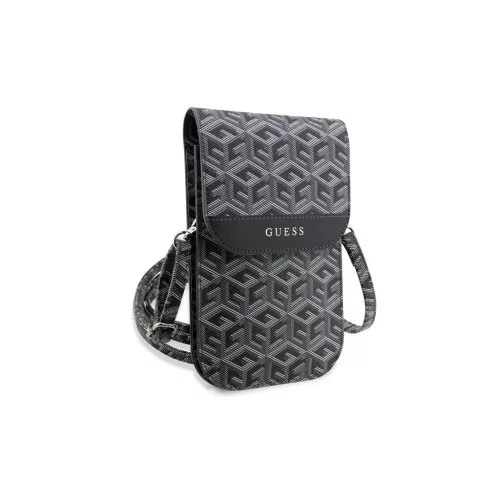 Guess kézitáska GUWBHGCFSEK GCube Stripe fekete