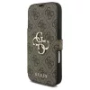 Guess Book 4G Metal Logo tok iPhone 17 Pro készülékhez barna