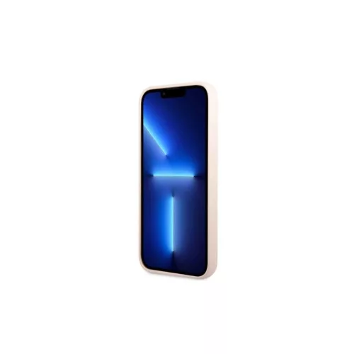 Guess GUHMP13XSPLP iPhone 13 Pro Max 6,7" készülékhez kemény tok Silicone Logo Plate MagSafe rózsaszín
