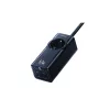 USAMS Hálózati elosztó 67W 3x USB-C + USB gyorstöltéses hosszabbító kábel EU fekete CC225TC01 (US-CC225)