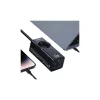 USAMS Hálózati elosztó 67W 3x USB-C + USB gyorstöltéses hosszabbító kábel EU fekete CC225TC01 (US-CC225)