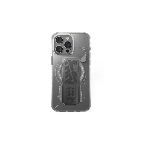 Skinarma Tok Helio iPhone 16 Pro készülékhez 6.3" Magnetic Charging + Grip Stand titán