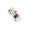 Pinit Dynamic + Emoji PiniPhone 14 Pro Max 6.7 tok szett készülékhez – wzór 3 – fekete