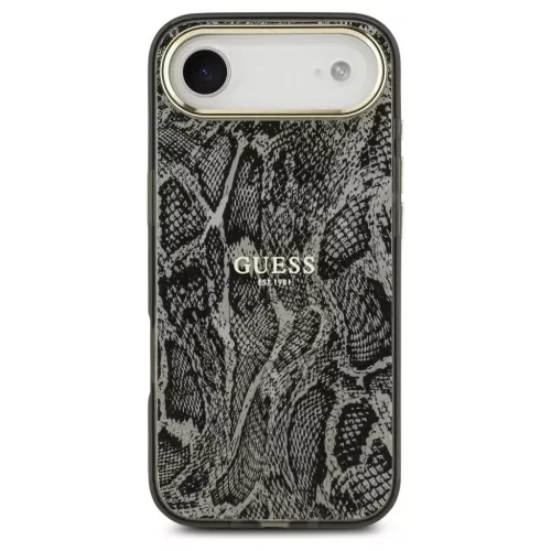Guess Python Pattern MagSafe tok iPhone Air készülékhez fekete