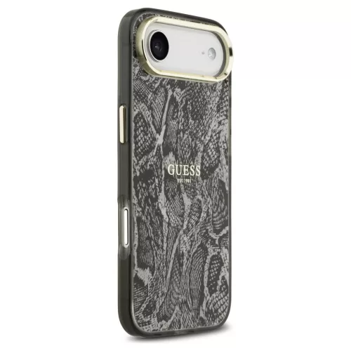 Guess Python Pattern MagSafe tok iPhone Air készülékhez fekete