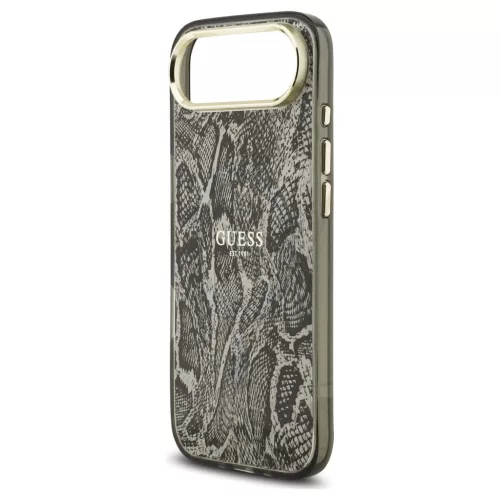 Guess Python Pattern MagSafe tok iPhone Air készülékhez fekete