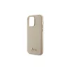 Guess GUHCP15XPGMCSD iPhone 15 Pro Max 6.7" készülékhez kemény tok Glitter Glossy Script világos arany
