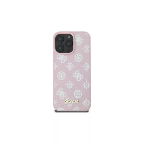 Guess GUHMP16XPGPYSP iPhone 16 Pro Max készülékhez 6.9" keménytok Peony Script MagSafe rózsaszín