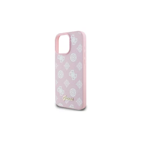 Guess GUHMP16XPGPYSP iPhone 16 Pro Max készülékhez 6.9" keménytok Peony Script MagSafe rózsaszín