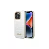 Guess GUHCP14LHGCRHS iPhone 14 Pro 6,1 készülékhez Croco Collection keménytok ezüst