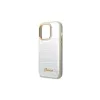 Guess GUHCP14LHGCRHS iPhone 14 Pro 6,1 készülékhez Croco Collection keménytok ezüst