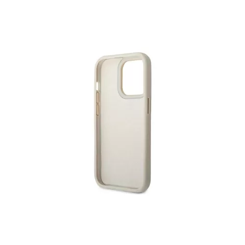 Guess GUHCP14LHGCRHS iPhone 14 Pro 6,1 készülékhez Croco Collection keménytok ezüst