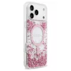 Guess Resin Bottom Glitter MagSafe tok iPhone 17 Pro Max készülékhez rózsaszín