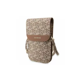 Guess kézitáska GUWBHGCFSEW GCube Stripe barna