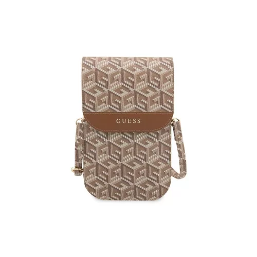 Guess kézitáska GUWBHGCFSEW GCube Stripe barna