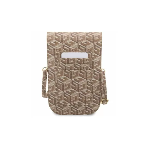 Guess kézitáska GUWBHGCFSEW GCube Stripe barna