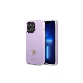   Guess GUHCP13XPS4MU iPhone 13 Pro Max 6,7" készülékhez kemény tok Saffiano 4G Small Metal Logo lila