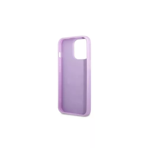 Guess GUHCP13XPS4MU iPhone 13 Pro Max 6,7" készülékhez kemény tok Saffiano 4G Small Metal Logo lila