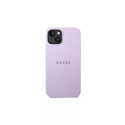 Guess GUHCP14MPSASBPU iPhone 14 Plus / 15 Plus 6.7" készülékhez Saffiano pánt lila