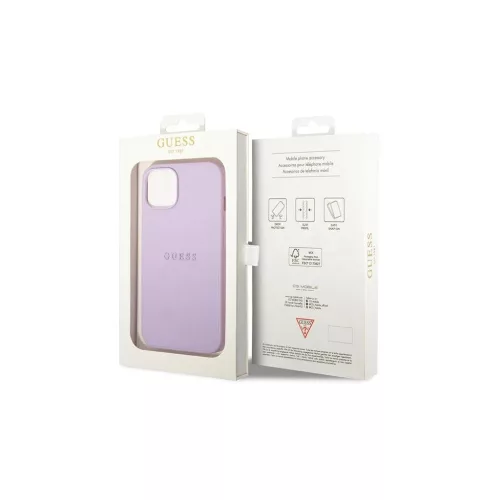 Guess GUHCP14MPSASBPU iPhone 14 Plus / 15 Plus 6.7" készülékhez Saffiano pánt lila