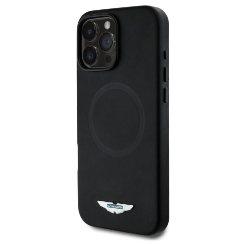 Aston Martin HC FW Logo tok iPhone 16 Pro Max készülékhez MagSafe fekete