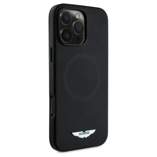 Aston Martin HC FW Logo tok iPhone 16 Pro Max készülékhez MagSafe fekete