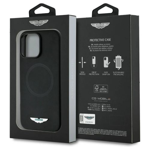 Aston Martin HC FW Logo tok iPhone 16 Pro Max készülékhez MagSafe fekete