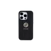 Guess GUHCP15XPGSSADK iPhone 15 Pro Max készülékhez keménytok Grip Stand 4G Saffiano Strass fekete
