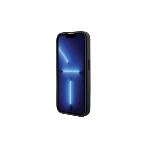 Guess GUHCP15XPGSSADK iPhone 15 Pro Max készülékhez keménytok Grip Stand 4G Saffiano Strass fekete
