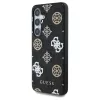 tok Guess 4G Printed Colored Peony Pattern MagSafe Samsung Galaxy S25 készülékhez fekete