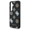 tok Guess 4G Printed Colored Peony Pattern MagSafe Samsung Galaxy S25 készülékhez fekete