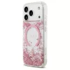 Guess tok Resin Bottom Glitter MagSafe iPhone 17 Pro készülékhez rózsaszín