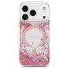 Guess tok Resin Bottom Glitter MagSafe iPhone 17 Pro készülékhez rózsaszín