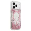 Guess tok Resin Bottom Glitter MagSafe iPhone 17 Pro készülékhez rózsaszín
