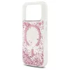 Guess tok Resin Bottom Glitter MagSafe iPhone 17 Pro készülékhez rózsaszín