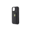 Ferrari FEHCP15SGSPSIK iPhone 15 / 14 / 13 6.1" készülékhez kemény tok Grip Stand Metal Logo fekete