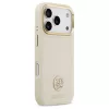 Guess Grained Strass Logo MagSafe tok iPhone 17 Pro készülékhez bézs