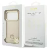 Guess Grained Strass Logo MagSafe tok iPhone 17 Pro készülékhez bézs