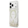 Guess Resin Bottom Glitter MagSafe tok iPhone 17 Pro készülékhez arany