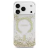 Guess Resin Bottom Glitter MagSafe tok iPhone 17 Pro készülékhez arany