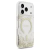 Guess Resin Bottom Glitter MagSafe tok iPhone 17 Pro készülékhez arany