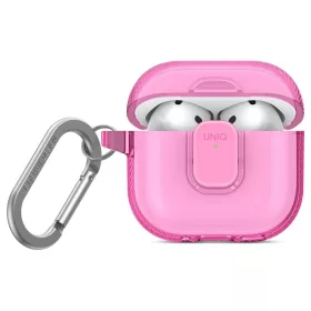 UNIQ Glase Pro tok AirPods 4 Lock készülékhez rózsaszín